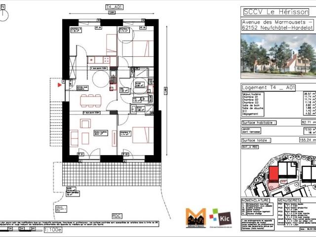 Appartement de 4 pièces de luxe en vente à Hardelot Plage, France