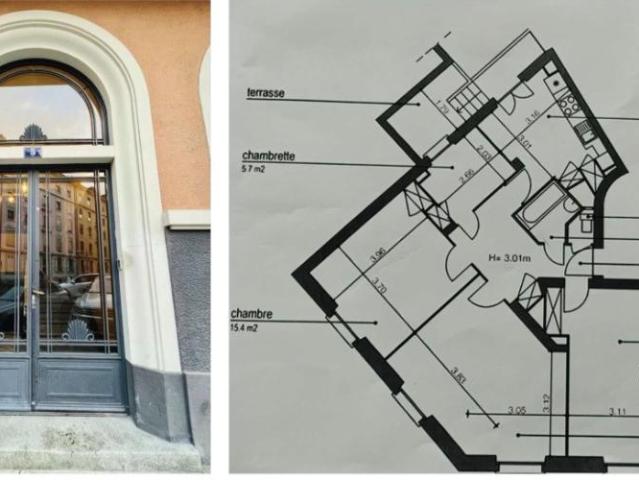 Appartement de 4,5 pièces au rez de chaussée supérieur