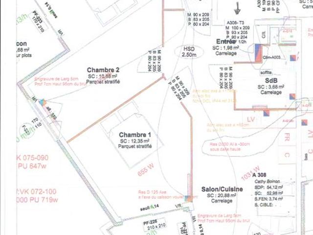 Appartement de 53m2 à louer sur Tassin la Demi Lune