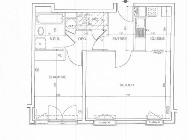 Appartement de 54m2 à louer sur Issy les Moulineaux