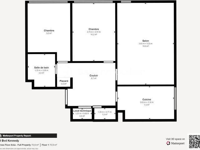 Appartement de 59,91 m² à Montargis
