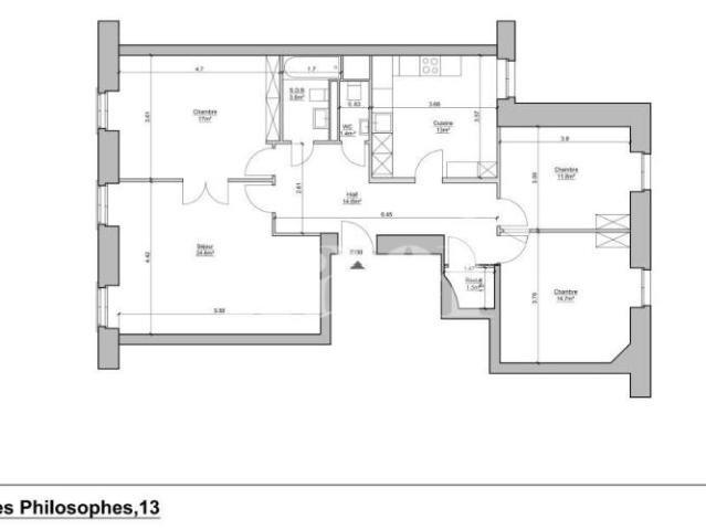 Appartement de 5 pièces dans le quartier de Plainpalais