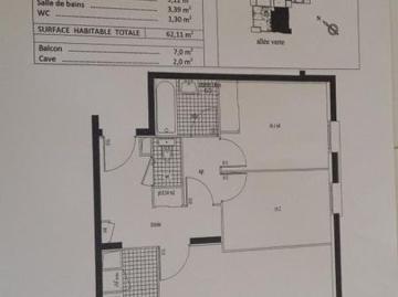 Appartement de 63m2 à louer sur Montévrain