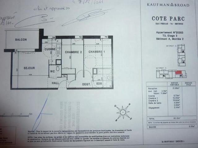 Appartement de 63m2 à louer sur Annecy
