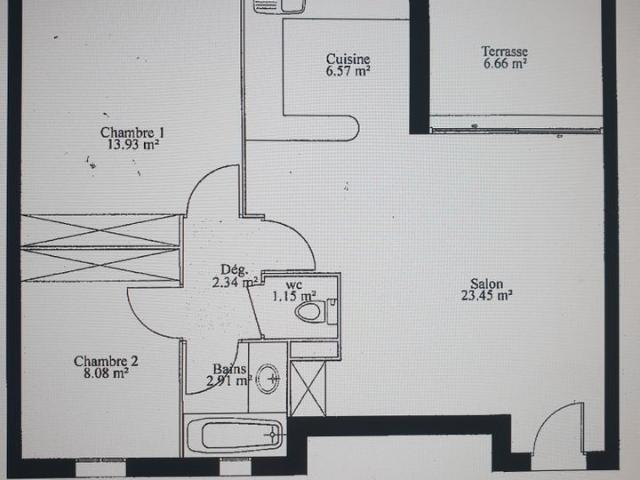 Appartement de 60m2 à louer sur Béziers