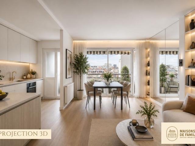Appartement de 68m2 Rue d'Alésia Paris 14