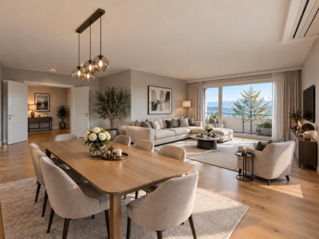 Appartement de 6 pièces avec belle vue sur le lac