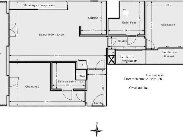 Appartement de 70m2 à louer sur Saint Cloud