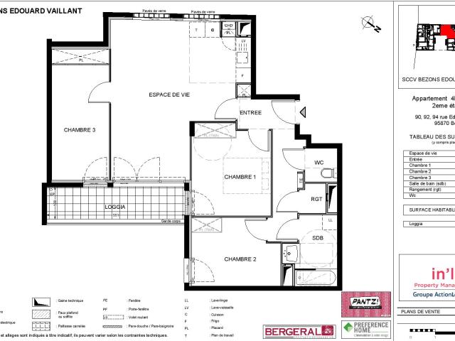 Appartement de 77.2 m² à BEZONS