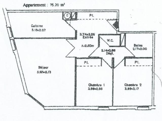 Appartement de 75m2 à louer sur Nancy