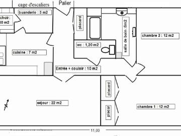 Appartement de 75m2 à louer sur Sète