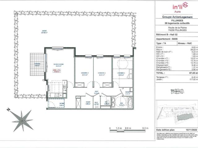 Appartement de 87.05 m² à FILLINGES