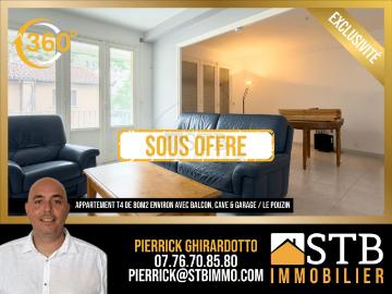 Appartement de 84 m² environ idéal investissement au Pouzin 85m² Le Pouzin
