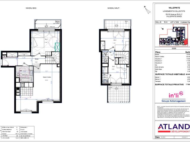 Appartement de 85.4 m² à VILLEPINTE