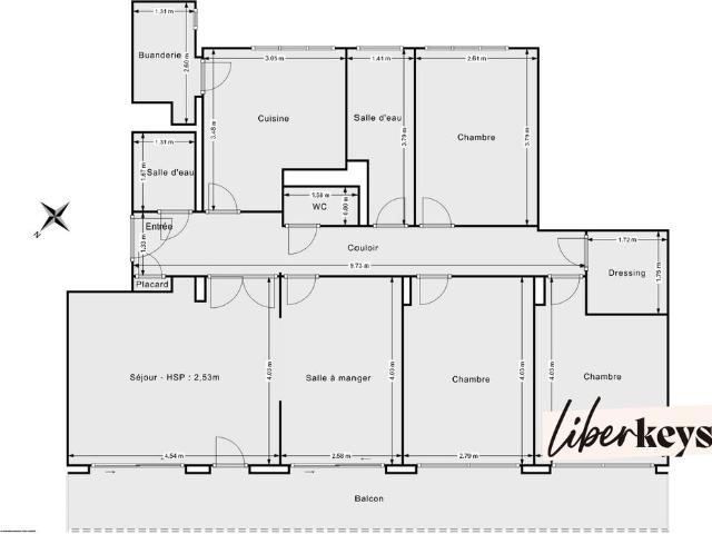 Appartement de 88m2 à louer sur Saint Martin d'Hères