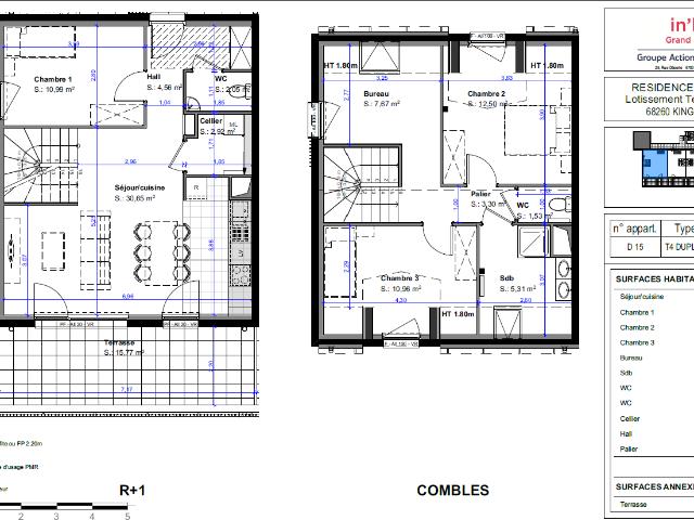 Appartement de 93.78 m² à KINGERSHEIM