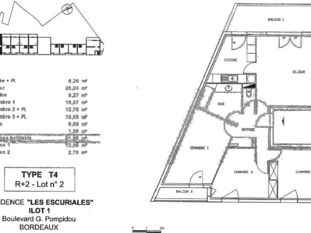 Appartement de 92m2 à louer sur Bordeaux