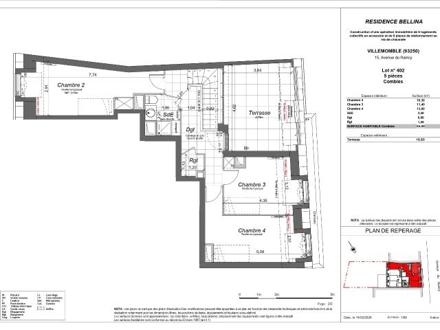 Appartement de 116.9 m² à VILLEMOMBLE