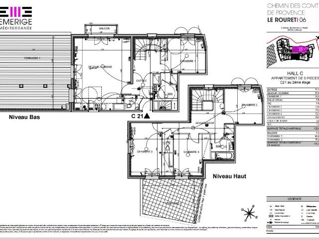 Appartement de 122.94 m² à LE ROURET