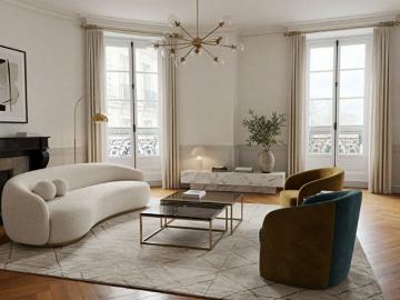Appartement de 156 m² au deuxième étage avec ascenseur d'un immeuble de caractère entièrement ravalé