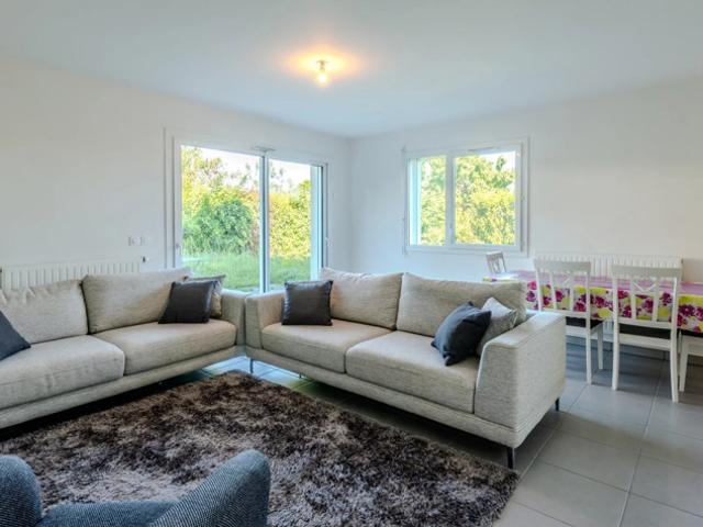 Appartement de 2 chambres en rez de jardin