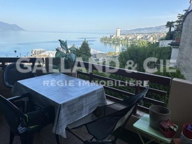 Appartement de 2 pièces au 2ème étage avec vue sur le lac