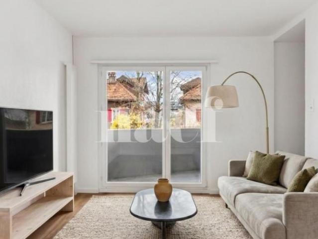 Appartement de 2 pièces entièrement rénové avec balcon au rez