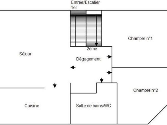 Appartement de 3 pièces 50m² Les Mureaux