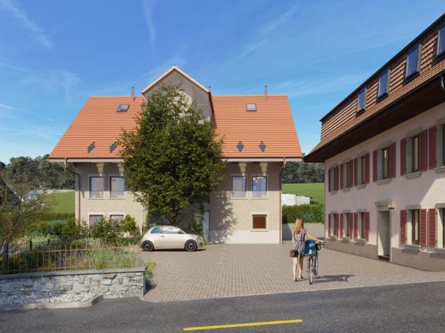 Appartement de 3,5 pièces au 1er étage avec loggia et jardin potager