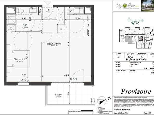 Appartement de type 2