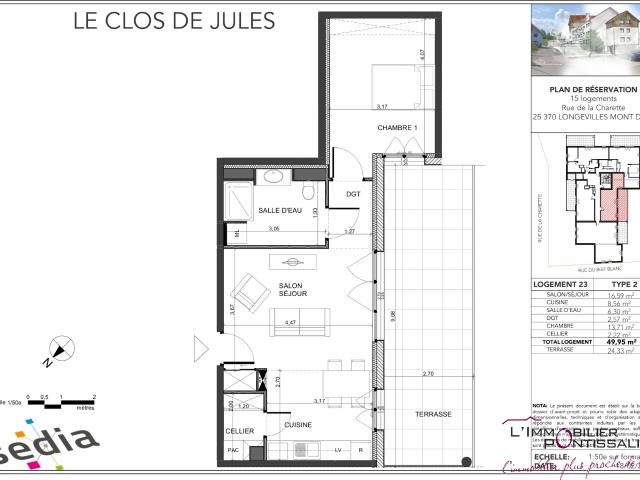 Appartement de Type 2, Neuf 'LE CLOS DE JULES'