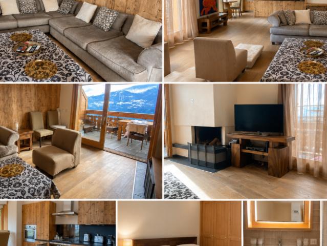 Appartement de standing 3 chambres à louer à Crans Montana – Vue panoramique et emplacement privilégié