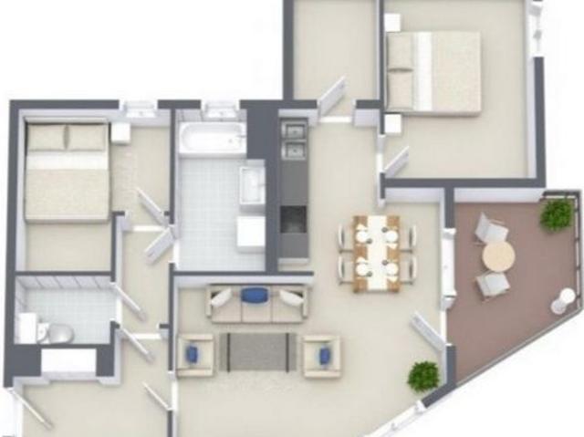 Appartement de standing T3,2ch à Lexy