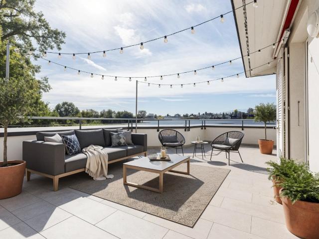 Appartement de standing au 1er étage avec deux grandes terrasses à Coppet