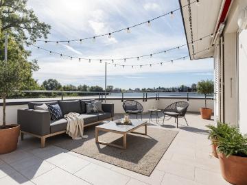 Appartement de standing au 1er étage avec deux grandes terrasses à Coppet