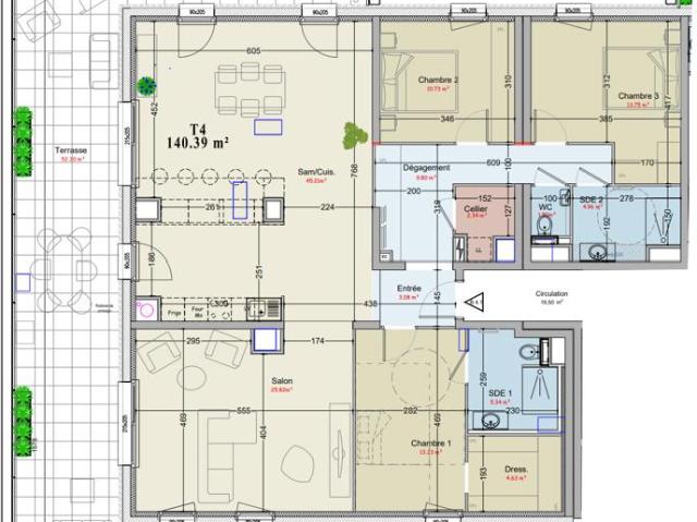 Appartement d'exception avec grande terrasse Coteaux de la