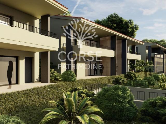 APPARTEMENT DUPLEX 3 PIECES, DEUX TERRASSES ET JARDIN RESIDENCE INTIMISTE ET ELEGANTE 20114 FIGARI