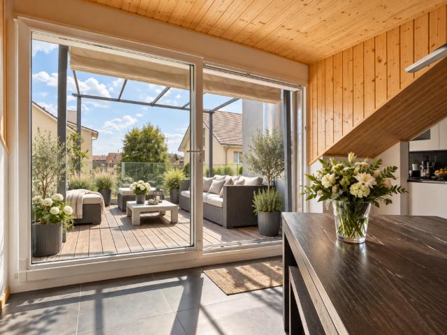 Appartement duplex en attique de 5,5 pièces de 180m2 dans un écrin de verdure