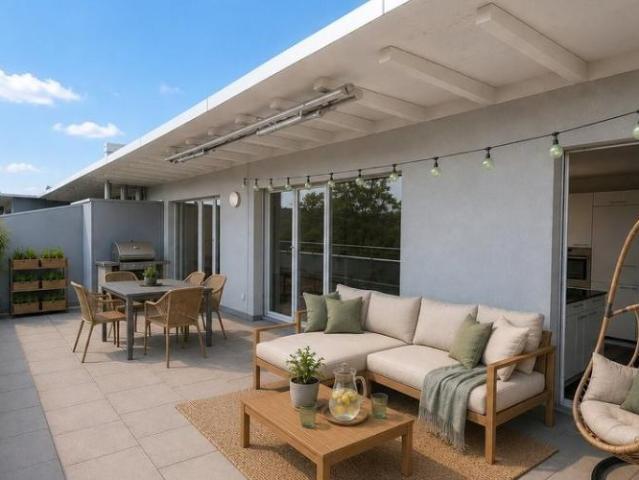 Appartement en terrasse avec vue dégagée