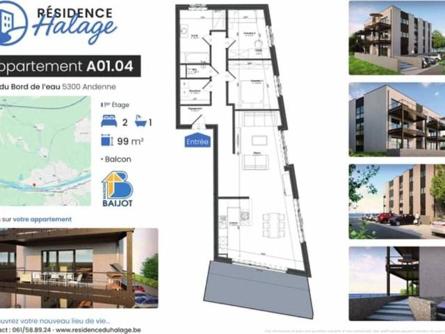 Appartement en Vente à Andenne