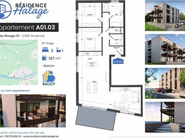 Appartement en Vente à Andenne