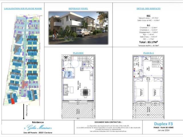 Appartement en vente à Cervione, Corse, 414010€