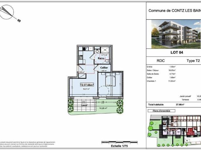 Appartement en Vente à Contz les Bains