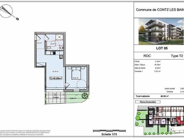Appartement en Vente à Contz les Bains