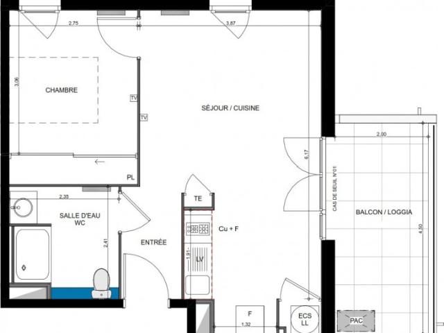 Appartement en résidence BEZIERS