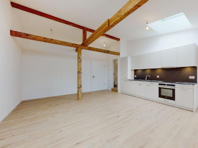 Appartement entièrement rénové avec poutres apparentes