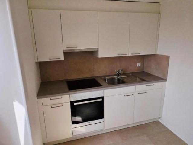 Appartement entièrement rénové de 2 pièces au 3ème étage avec vue sur le lac et les Alpes