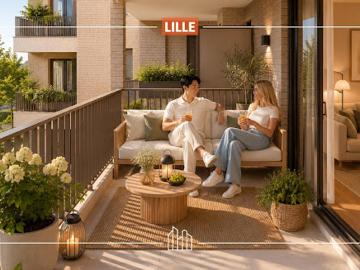 Appartement Euralille 3 pièces RÉSIDENCE ÉLÉANA PROX ÉCOLES