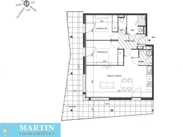 Appartement F3 Avec Grande Terrasse 65m² Céret