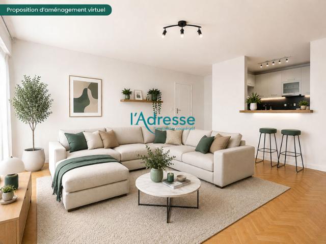 Appartement familial 4 pièces avec balcon, box et DPE B Nanterre limite Rueil Malmaison